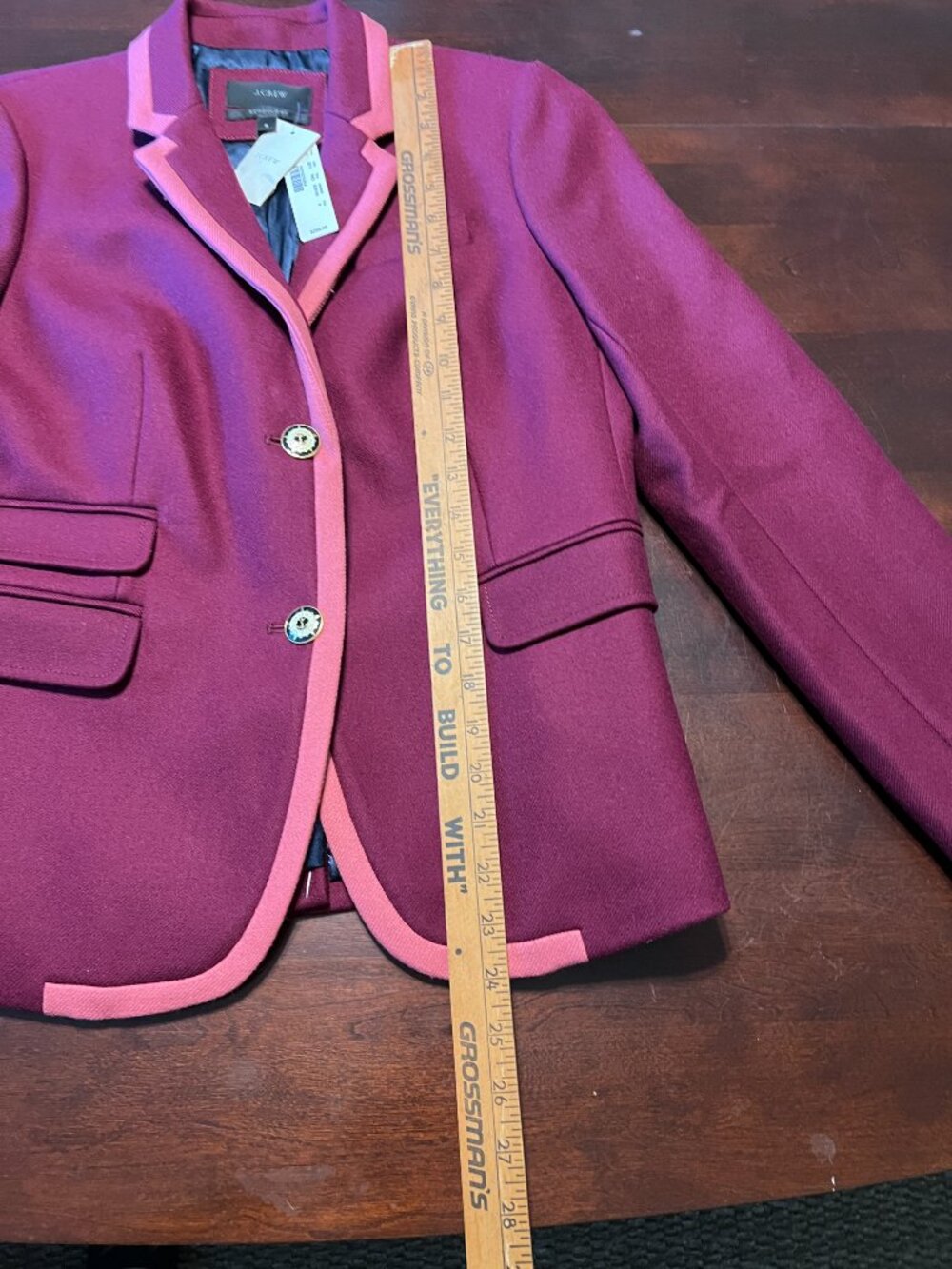 *NEW* J CREW SCHOOLBOY TIPPED WOOL BLAZER - Picture 11 of 13